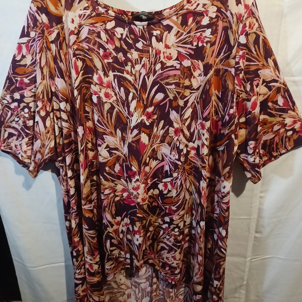Cocomo Floral Print Women's Top 3x (A)